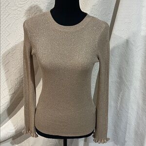 JCL gold metallic top, size medium